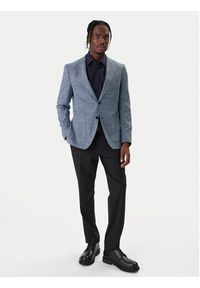 BOSS Marynarka H-Hutson 50556910 Granatowy Regular Fit. Kolor: niebieski. Materiał: bawełna #2