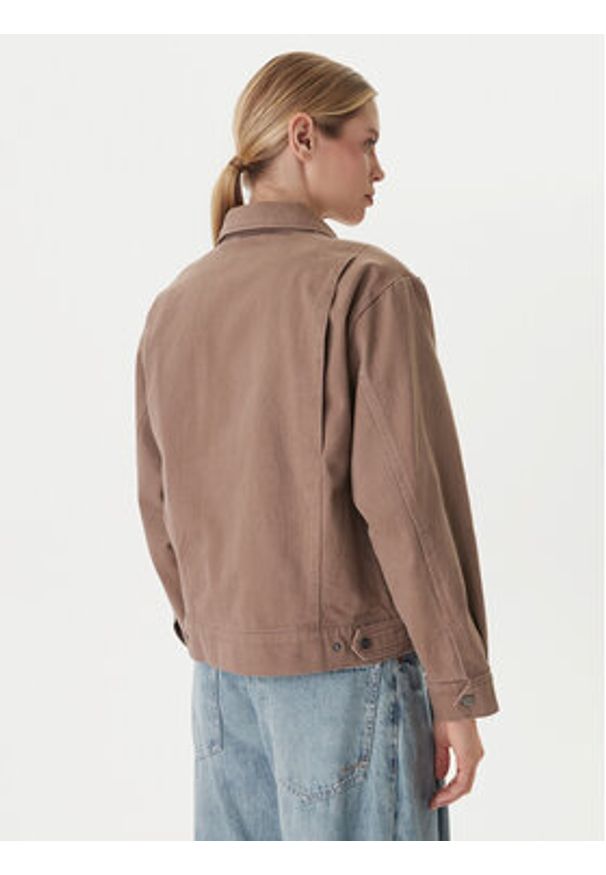 RVCA Kurtka jeansowa Dayshift II 23B153503 Beżowy Regular Fit. Kolor: beżowy. Materiał: bawełna