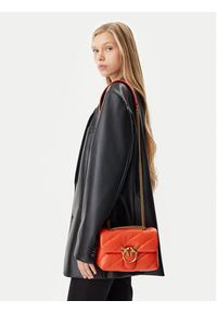 Pinko - PINKO Torebka Love Puff Mini Cl PE 25 PLTT 100039 A0F2 Pomarańczowy. Kolor: pomarańczowy. Materiał: skórzane