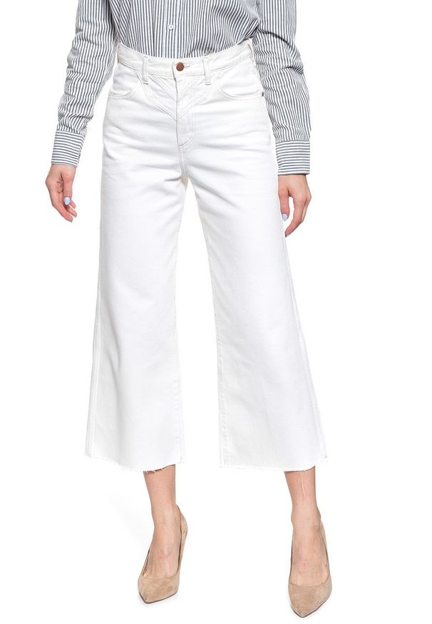 Wrangler - SPODNIE WRANGLER DAMSKIE WESTERN CULOTTE VINTAGE WHITE W260WMX1Y 112128018. Styl: vintage