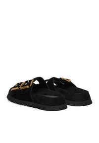 Badura Klapki EO-ALIVIA-LT2525-1 Czarny. Kolor: czarny. Materiał: zamsz, skóra #4