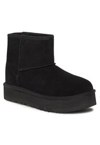 Ugg Śniegowce Kids' Classic Mini Platform 1143700K Czarny. Kolor: czarny. Materiał: skóra #4