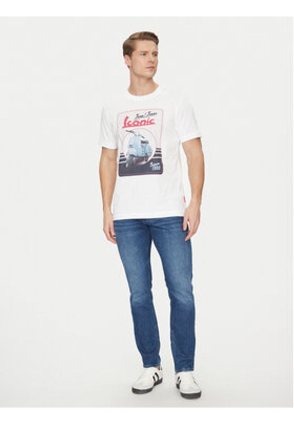 JOOP! Jeans T-Shirt 30045503 Biały Modern Fit. Kolor: biały. Materiał: bawełna