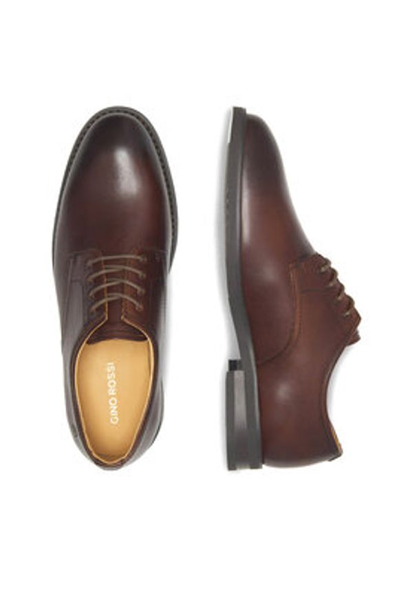 Gino Rossi Półbuty DANTE-01 124AM Brązowy. Kolor: brązowy. Materiał: skóra