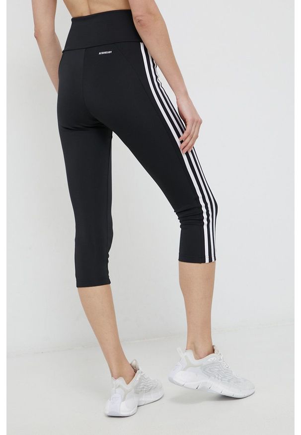 Adidas - adidas - Legginsy. Kolor: czarny. Materiał: dzianina, materiał