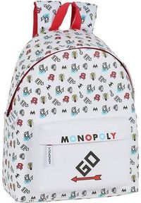 Mimetic Plecak szkolny Monopoly Go Biały. Kolor: biały #1