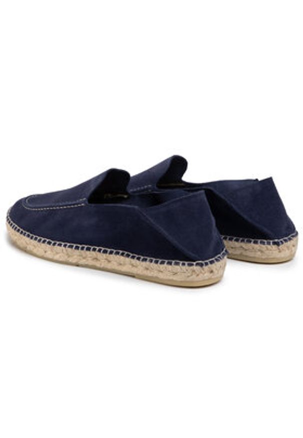 QUAZI Espadryle QZ-63-04-000618 Granatowy. Kolor: niebieski. Materiał: zamsz, skóra
