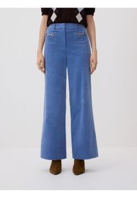 Reserved - Sztruksowe spodnie z kieszeniami - jasnoniebieski. Kolor: niebieski. Materiał: sztruks #1