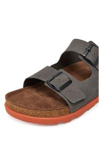 Rieker Klapki 21190-40 Szary. Kolor: szary. Materiał: skóra, nubuk #3