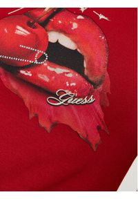Guess T-Shirt W5RI23 K49A1 Czerwony Slim Fit. Kolor: czerwony. Materiał: bawełna #3