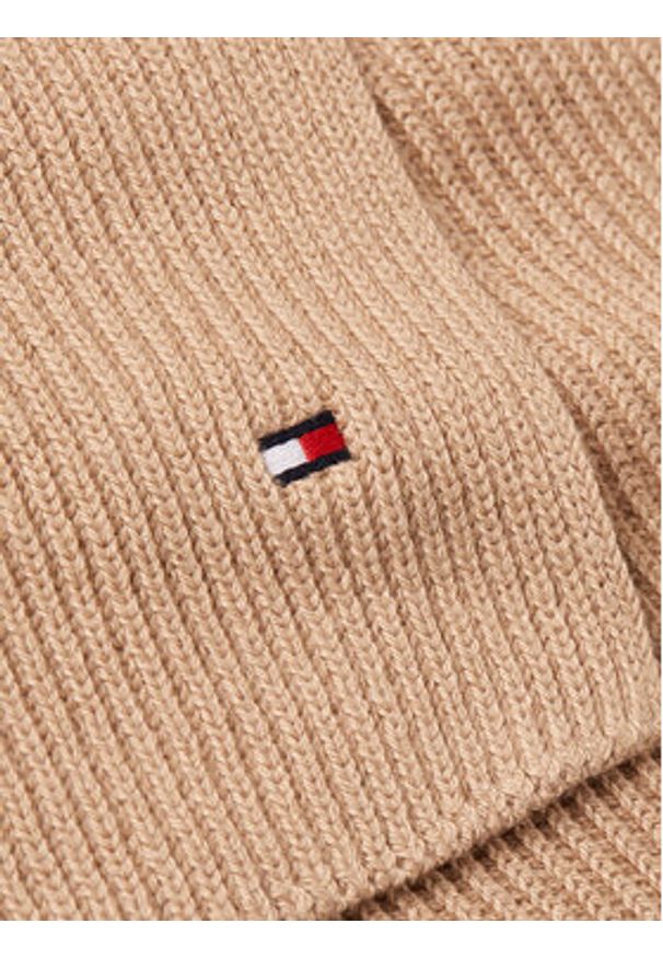 TOMMY HILFIGER - Tommy Hilfiger Szalik Flag AM0AM12847 Beżowy. Kolor: beżowy. Materiał: bawełna