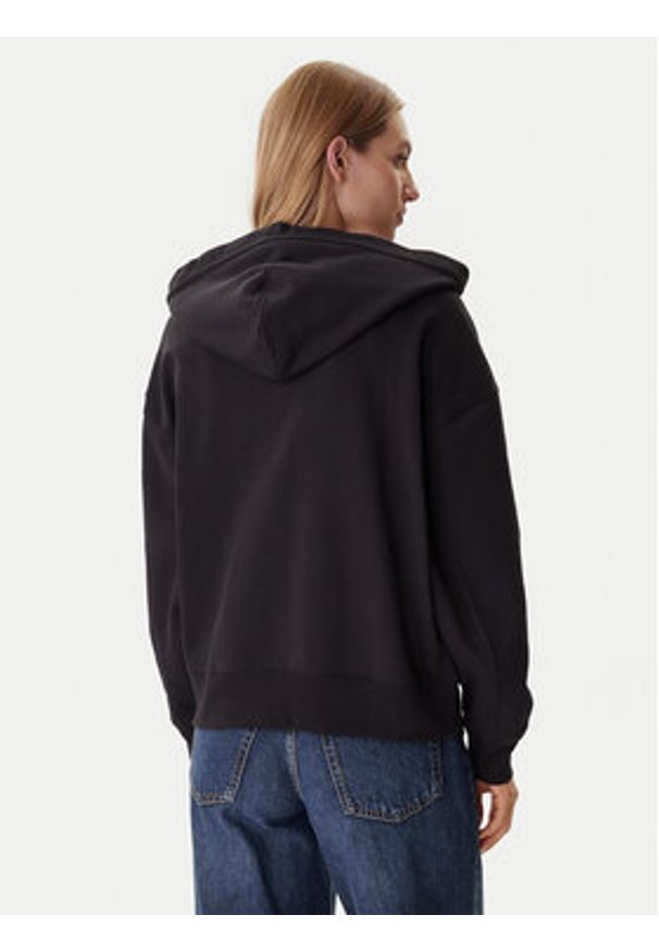 Calvin Klein Bluza LV044C211G Czarny Relaxed Fit. Kolor: czarny. Materiał: bawełna