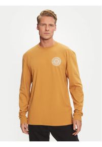 Quiksilver Longsleeve Bloom Cycle EQYZT07707 Brązowy Regular Fit. Kolor: brązowy. Materiał: bawełna. Długość rękawa: długi rękaw #1