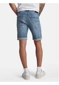 G-Star RAW - G-Star Raw Szorty jeansowe 3301 D10481-D441-G347 Niebieski Slim Fit. Kolor: niebieski. Materiał: bawełna