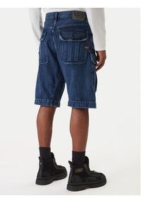 G-Star RAW - G-Star Raw Szorty jeansowe Bend 3D Cargo D26528-D788 Granatowy Relaxed Fit. Kolor: niebieski. Materiał: jeans #2