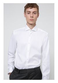 Hugo Koszula C-Jason 50289491 Biały Slim Fit. Kolor: biały. Materiał: bawełna