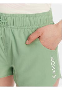 Roxy Szorty materiałowe ERJBS03298 Zielony Regular Fit. Kolor: zielony. Materiał: syntetyk #2
