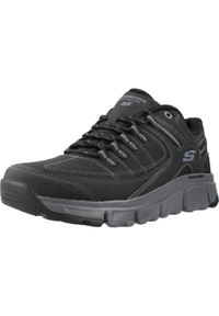 skechers - Buty do chodzenia męskie Skechers Summits At Upper Draft. Zapięcie: sznurówki. Kolor: wielokolorowy, czarny, szary. Materiał: materiał, syntetyk, tkanina. Szerokość cholewki: normalna. Sport: turystyka piesza