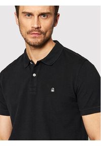 United Colors of Benetton - United Colors Of Benetton Polo 3089J3179 Czarny Regular Fit. Typ kołnierza: polo. Kolor: czarny. Materiał: bawełna #4