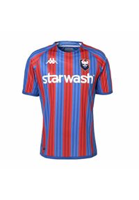 Kappa - Koszulka domowa dla dzieci SM Caen Kombat 2022/23. Kolor: wielokolorowy, niebieski, czerwony. Sezon: lato. Sport: piłka nożna #1