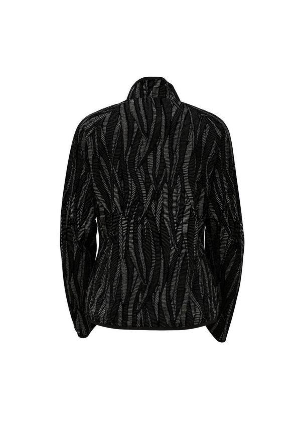 Kurtka do biegania damska Odlo Jacket ESSENTIAL LIGHT PRINT. Kolor: wielokolorowy, czarny, szary. Wzór: nadruk
