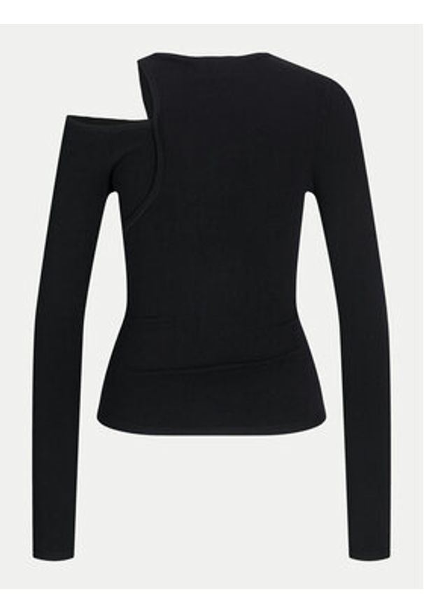 JJXX Bluzka Milani 12261586 Czarny Slim Fit. Kolor: czarny. Materiał: wiskoza