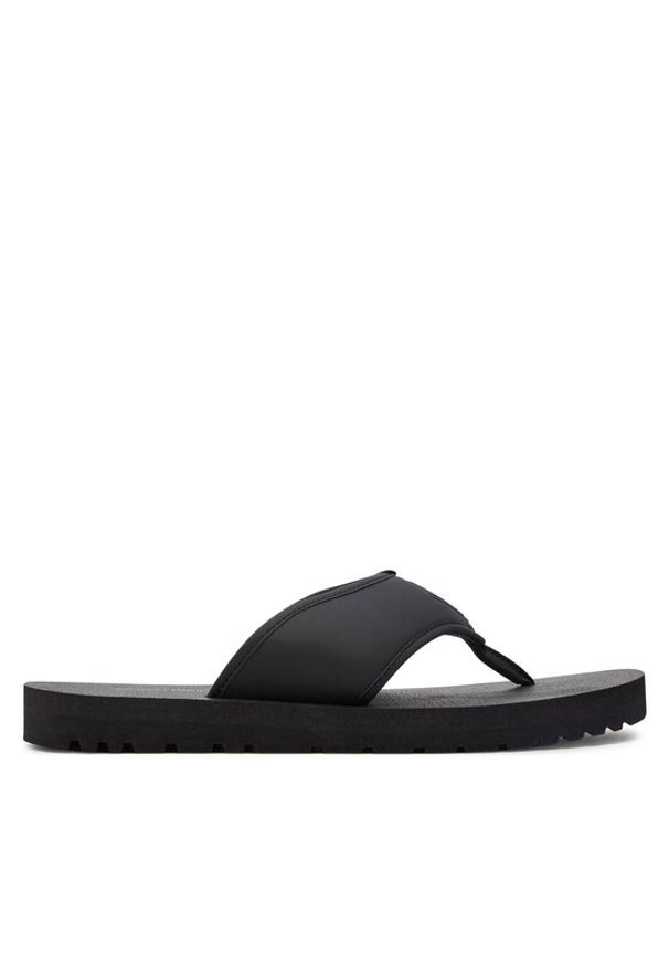 Calvin Klein Jeans Japonki Thong Sandal Slipon Rp In Btw YM0YM00943 Czarny. Kolor: czarny. Materiał: skóra