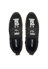 Just Cavalli Sneakersy 80QA3SA0 ZSE69 Czarny. Kolor: czarny. Materiał: materiał #3