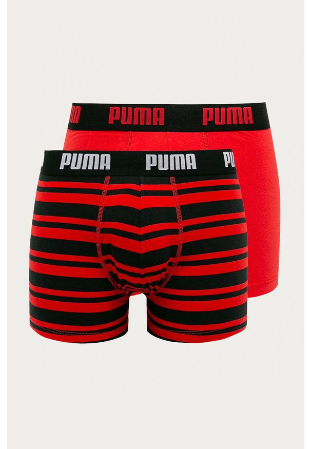 Puma bokserki (2-pack) 907838 kolor czerwony. Kolor: czerwony