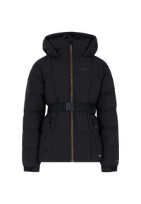 Protest - Kurtka narciarska/snowboardowa pikowana z kapturem zapinana na zamek Junior. Typ kołnierza: kaptur. Kolor: czarny. Sezon: zima. Sport: snowboard, narciarstwo #1