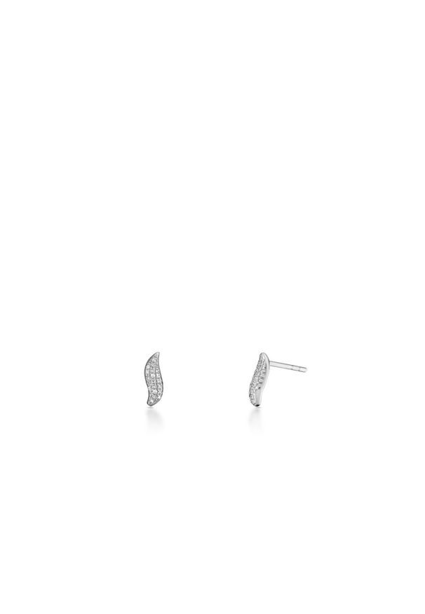 W.KRUK Unikalne Kolczyki Złote - złoto 585, Diament 0,06ct - ZSJ/KB+237B. Materiał: złote. Kolor: złoty. Kamień szlachetny: diament