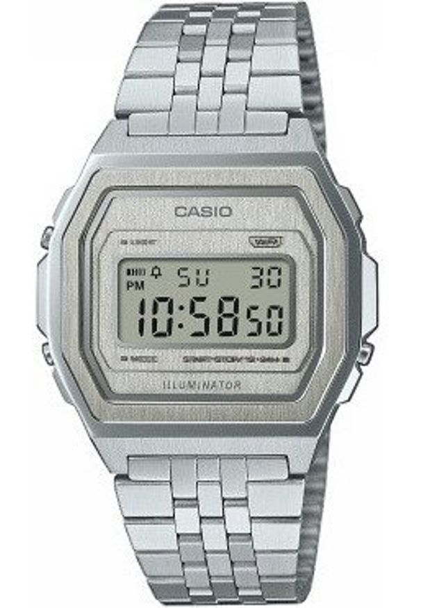 Zegarek męski Casio A1000A-7EF srebrny. Kolor: srebrny