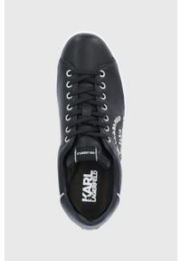 Karl Lagerfeld Buty skórzane Kourt II KL51539.000 kolor czarny. Nosek buta: okrągły. Zapięcie: sznurówki. Kolor: czarny. Materiał: skóra #4