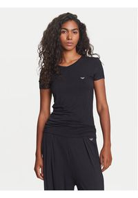 Emporio Armani Underwear T-Shirt EW000409 AF10889 UC001 Czarny Regular Fit. Kolor: czarny. Materiał: wiskoza #7