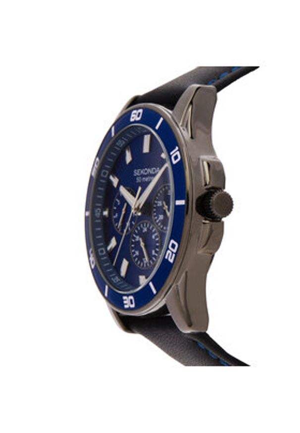 Sekonda Zegarek 1634 Granatowy. Kolor: niebieski