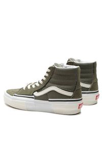 Vans Tenisówki Sk8-Hi Reconst VN0005UKOLO1 Zielony. Kolor: zielony. Materiał: skóra, zamsz