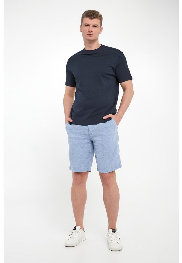 PAUL & SHARK - Bermudy męskie lniane PAUL&SHARK. Materiał: len
