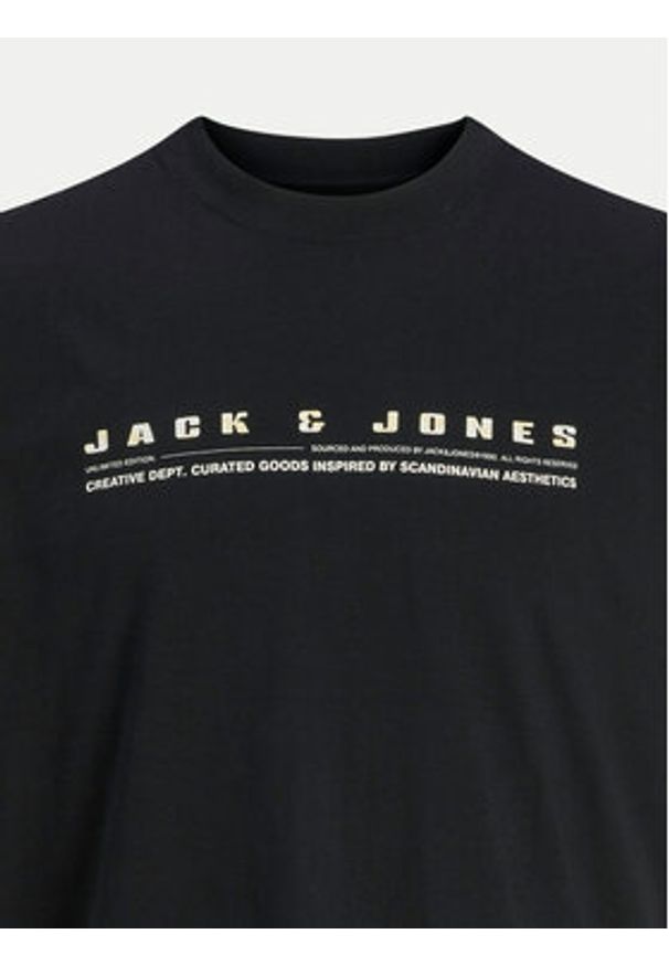 Jack & Jones - Jack&Jones Tank top Charge 12274740 Czarny Relaxed Fit. Kolor: czarny. Materiał: bawełna