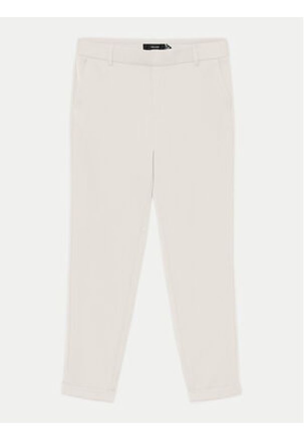 Vero Moda Chinosy Maya 10225280 Beżowy Regular Fit. Kolor: beżowy. Materiał: syntetyk