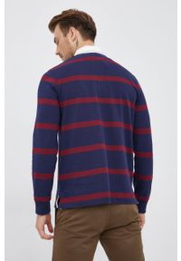 Polo Ralph Lauren - Longsleeve bawełniany. Typ kołnierza: polo. Kolor: niebieski. Materiał: bawełna. Długość rękawa: długi rękaw #5