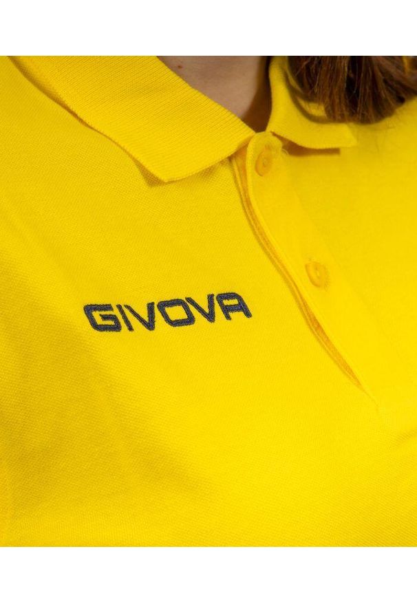 Letnie Polo Givova z Bawełny Piquet 3XL. Typ kołnierza: polo. Kolor: fioletowy. Materiał: bawełna. Sezon: lato