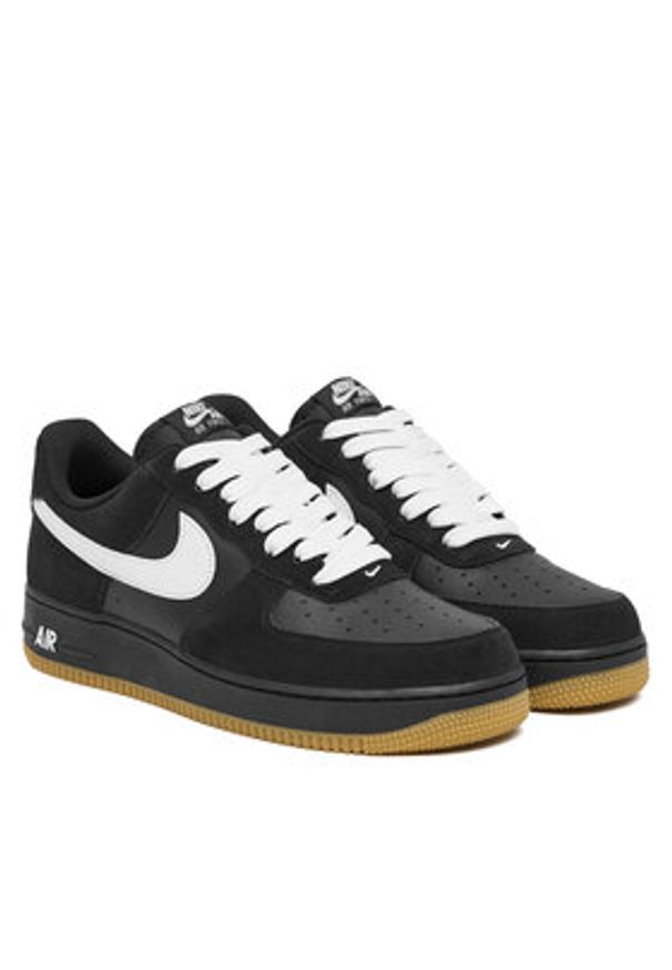 Nike Sneakersy Air Force 1 '07 LV8 IB6388 001 Czarny. Kolor: czarny. Materiał: zamsz, skóra. Model: Nike Air Force