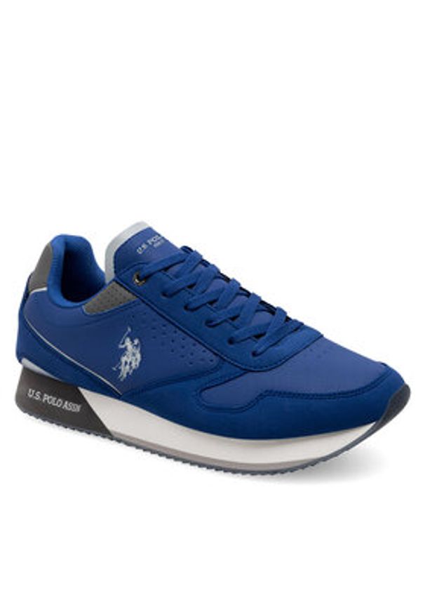 U.S. Polo Assn. Sneakersy NOBIL003M/4HY8 Niebieski. Kolor: niebieski. Materiał: syntetyk