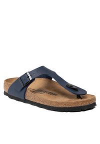 Birkenstock Japonki Gizeh Bs 0143623 Granatowy. Kolor: niebieski. Materiał: skóra