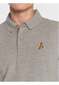 Brave Soul Polo MLT-412WASHINGTN Szary Slim Fit. Typ kołnierza: polo. Kolor: szary. Materiał: syntetyk #4