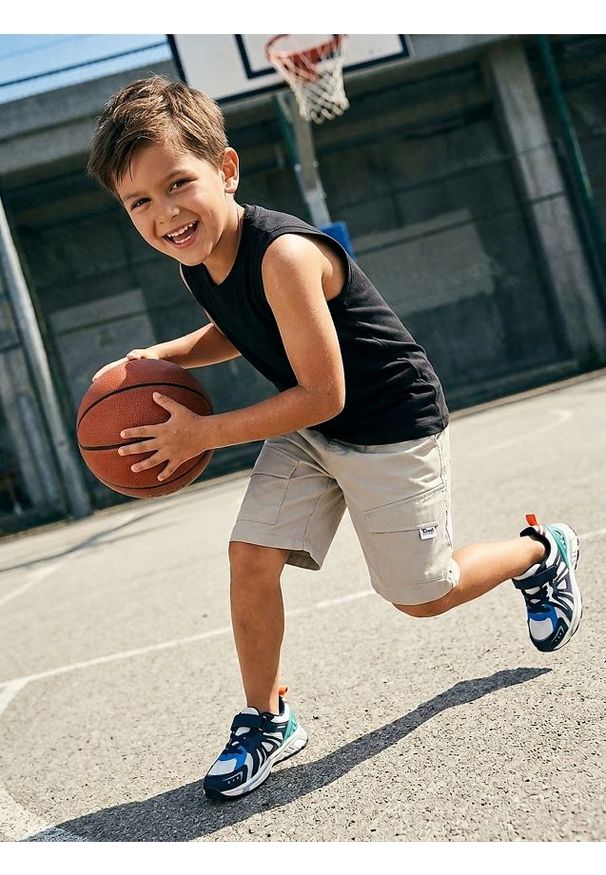 Sinsay - Bawełniane szorty cargo - szary. Kolor: szary. Materiał: bawełna