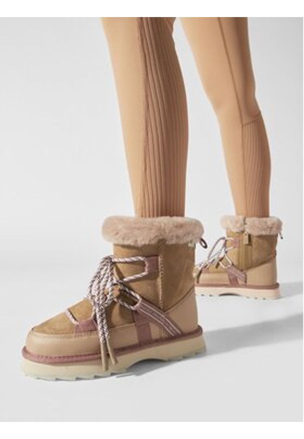 EMU Australia Śniegowce Blurred W12641 Beżowy. Kolor: beżowy