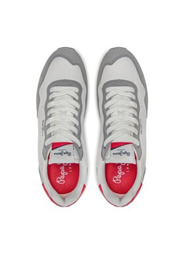 Pepe Jeans Sneakersy Natch Basic M PMS40010 Biały. Kolor: biały. Materiał: materiał