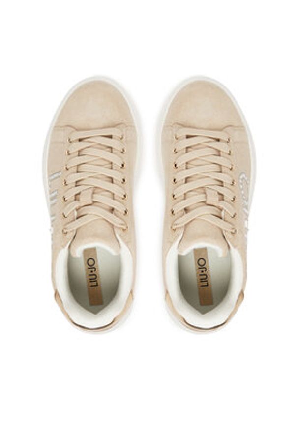Liu Jo Sneakersy Babol 01 BF5059 PX002 Beżowy. Kolor: beżowy. Materiał: zamsz, skóra