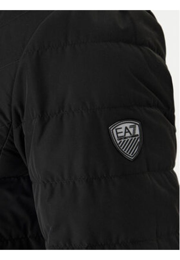 EA7 Emporio Armani Kurtka puchowa 8NPB13 PNE1Z 1200 Czarny Regular Fit. Kolor: czarny. Materiał: syntetyk